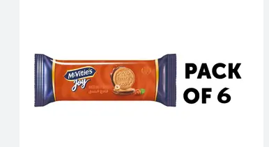 ماكفيتيز جوي بسكويت فادج البندق 6ق علبه *6