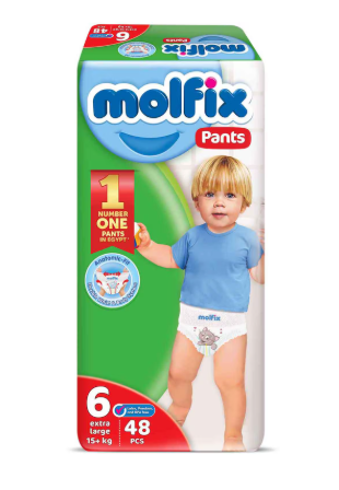 مولفيكس بانتس 48حفاضه مقاس6