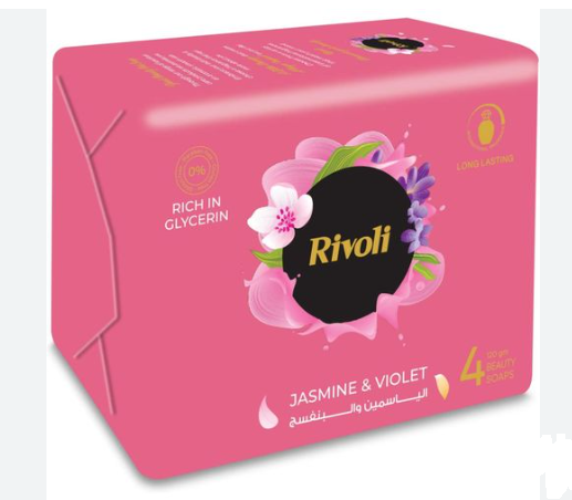 ريفولى صابون روز 110جم عرض4*1