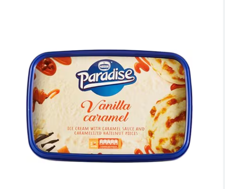 برادايس ايس كريم فانيلا كراميل عائلي