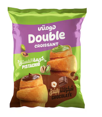 دومتي دوبلو كريمه بالفستق والبندق 15جنيه