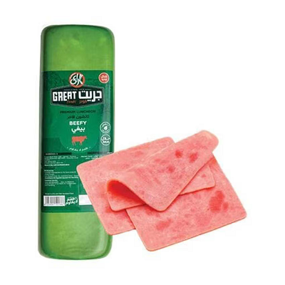 المراعي لانشون بيف وزن