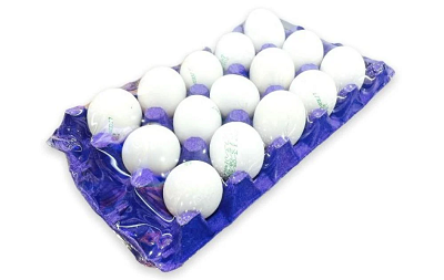 نصف طبق بيض ابيض 15 قطعه