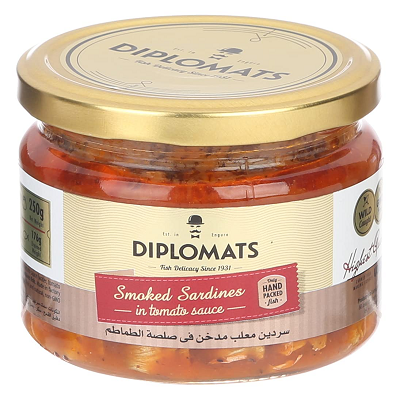 دبلوماتس سردين مدخن صلصه طماطم 250 جم