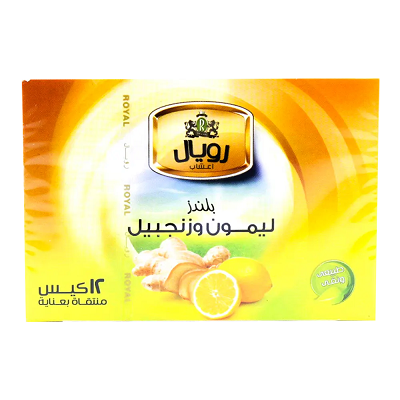 رويال ليمون وزنجبيل 12 كيس
