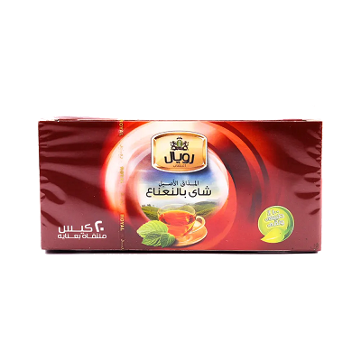 رويال شاي اسود بالنعناع 20 فتله