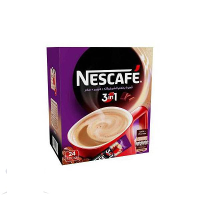 نسكافيه 3*1 شيكولاته ظرف علبه *24