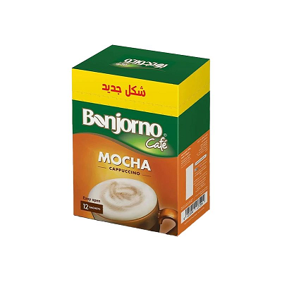 بونجورنو كابتشينو موكا 14جم علبه 12ظرف