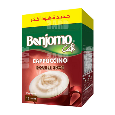 بونجورنو كابتشينو دوبل شوت 18جم علبه*12