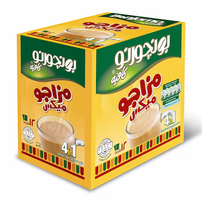 مزاجو ميكس 4*1 علبه*12 ظرف