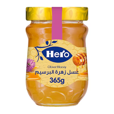 هيرو عسل ابيض زهره البرسيم365جم