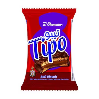 تيبو ميني بسكويت مغطي بندق 10ج