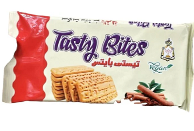 تيستي بايتس بسكويت بالقرفه 6قطع