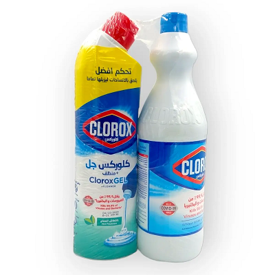 كلوركس ابيض 1لتر + كلوركس جل 750 مل