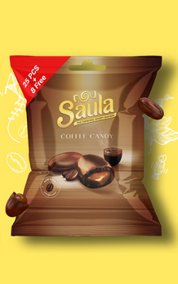 صولا كرمله بطعم القهوه 18قطعه