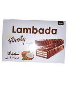 لمبادا ويفر شوكولاته فاميلى 10ج علبه 6قطعه