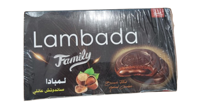 لمبادا ساندوتش مغطى شيكولاته 10ج علبه 6قطعه