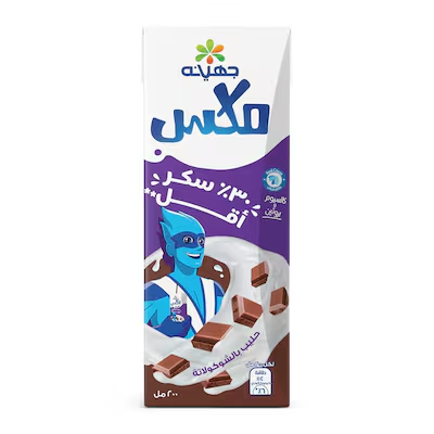 جهينه حليب مكس شوكولاته 30% سكر اقل 200جم
