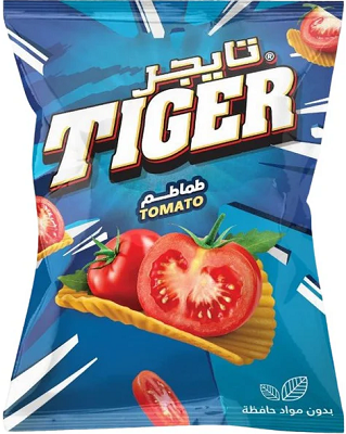 تايجر شيبس طماطم 10ج