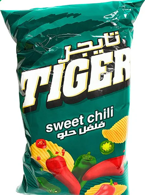 تايجر شيبس فلفل حلو 10ج