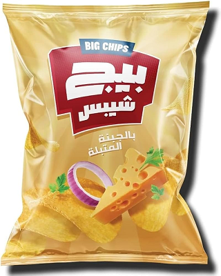 بيج شيبس بالجبنه المتبله 15ج