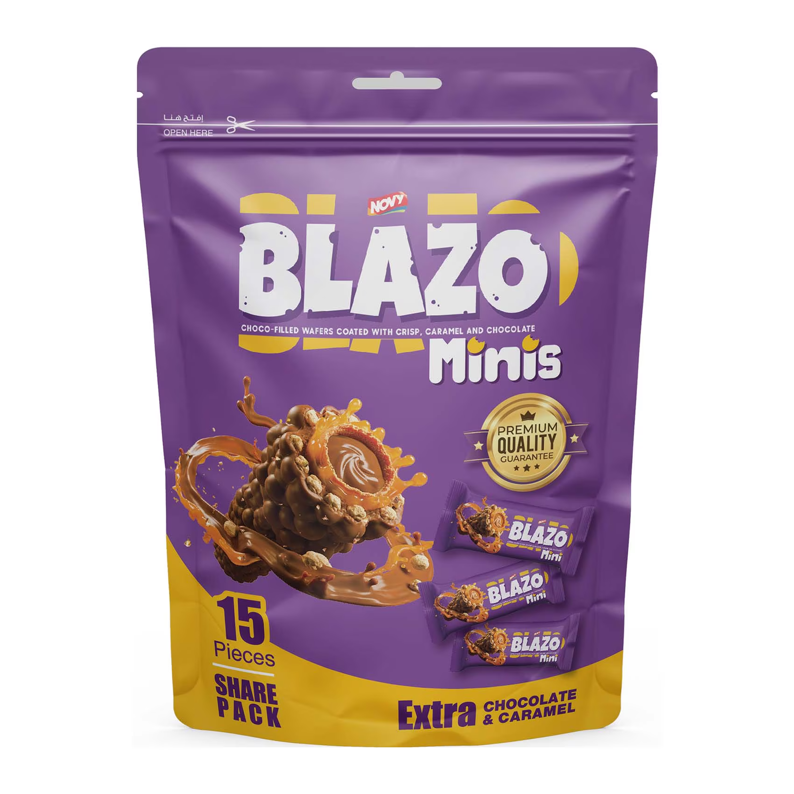 بليزو مينز ميكس شيكولاته كراميل 15قطعه