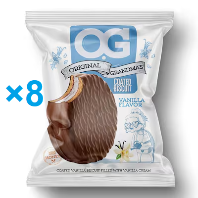 او جي بسكويت محشو فانيليا 7ج علبه *8