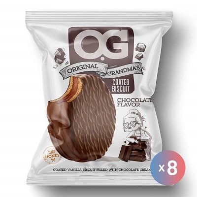 او جي بسكويت محشو شيكولاته7ج علبه*8