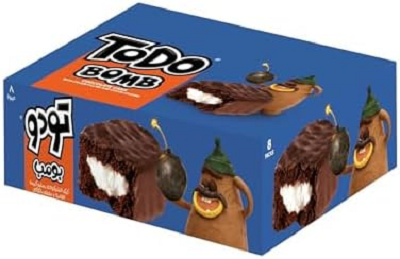 تودو بومب كيك قطعه واحده علبه *8