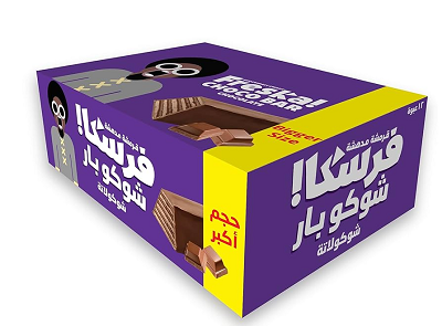 فريسكا بسكويت مغطي شيكولاته علبه *24