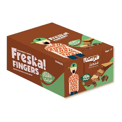 فريسكا فنجر ويفر نباتي علبه*12