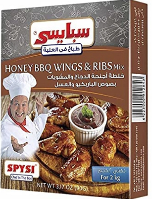 سبايسي اجنحه بصوص الباربكيو والعسل