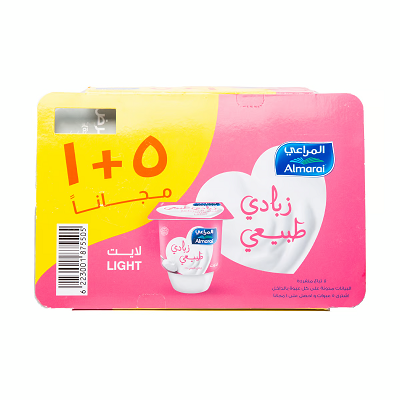 المراعي زبادي لايت 105 جم 5+1