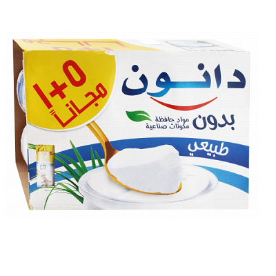 دانون زبادي ساده 5+1 مجانا 105 جم