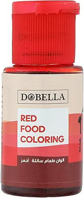 دوبيلا الوان طعام سائله احمر 30 مل
