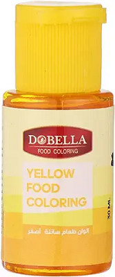 دوبيلا الوان طعام سائله اصفر30مل