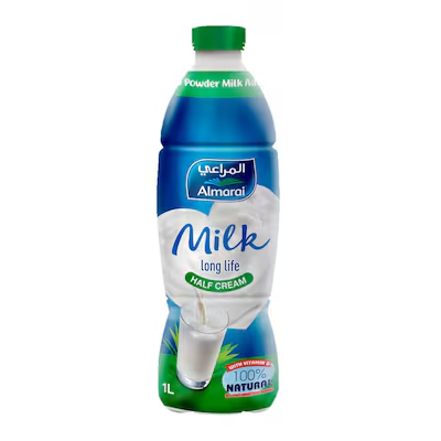 المراعي حليب نصف دسم 1 لتر