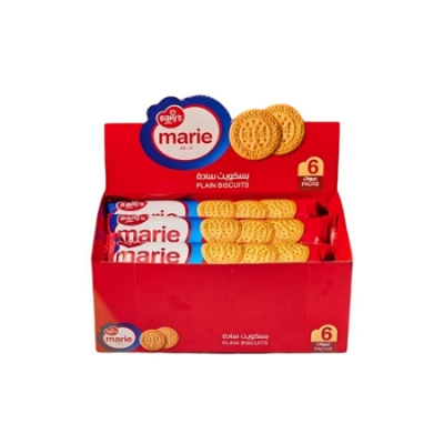 بيكيز ماري بسكويت ساده بالفانيليا 10ج علبه *6