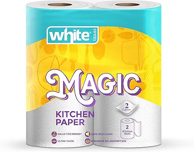 وايت ماجيك مناديل مطبخ 2بكره