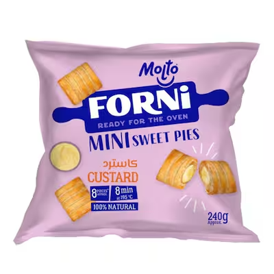 فورني فطيره حلو كاسترد240جم8قطع