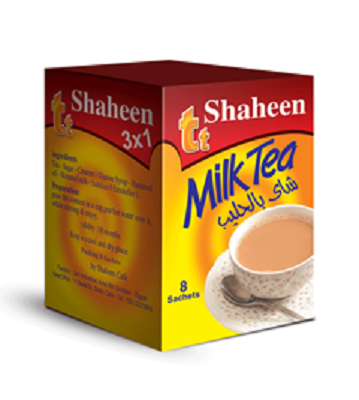 بن شاهين شاي بالحليب 18 جم علبه 8 ظلرف