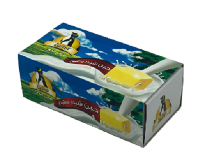 البطريق جبن شيدر ساده 450 جم