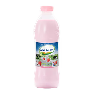 مزارع دينا حليب بالفراوله900مل