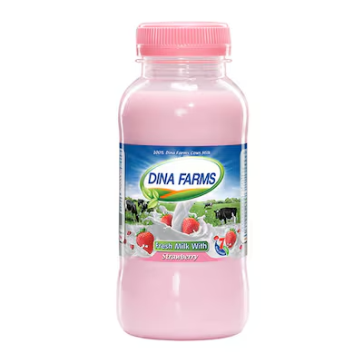 مزارع دينا حليب بالفراوله 295مل