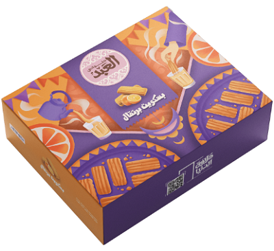 العبد بسكويت برتقال 72 قطعه