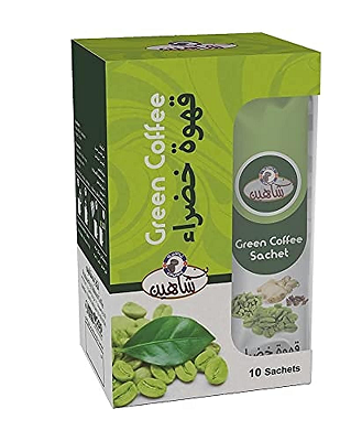 شاهين قهوه خضراء ظرف 10جم علبه 10 ظرف