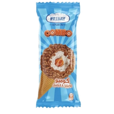 كومبو فانيليا وكرامل ايس كريم 100 مل