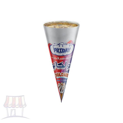 فولكانو كونو فانيليا وشوكولاته 12جنيه