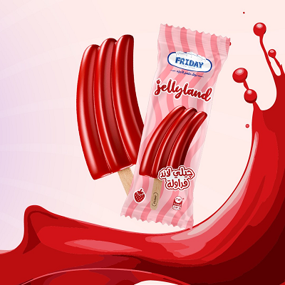 فراي داي جيلي لاند فراولة 5ج