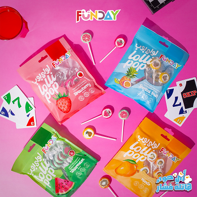 فن داي مصاصه لولي بوب 80جم